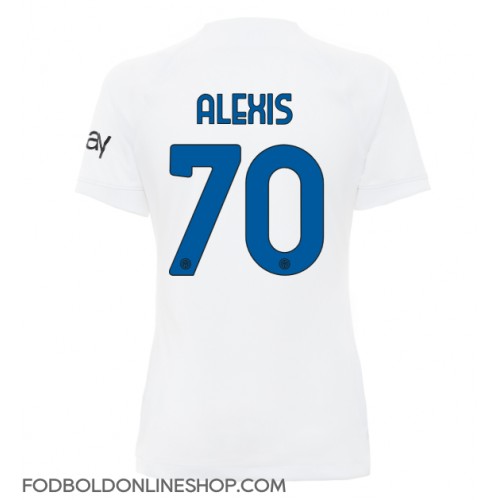 Inter Milan Alexis Sanchez #70 Udebanetrøje Dame 2023-24 Kortærmet